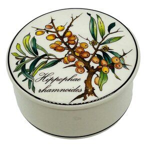 Villeroy Boch Botanica Trinket Box Hippophae Rhamnoides‎ Seaberry 2.5 inch